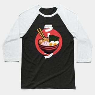 Retro Ramen (ラーメン) Vintage Aesthetic Ramen Japanese Food Lover Baseball T-Shirt